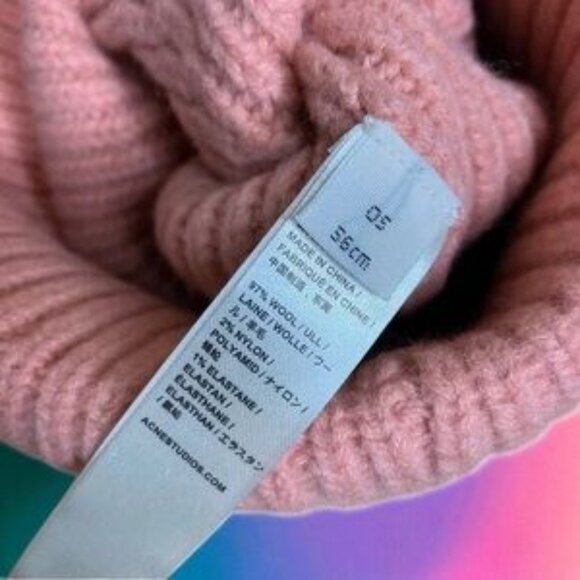 Acne Soft Pink Knit Hat - Picture 3 of 5